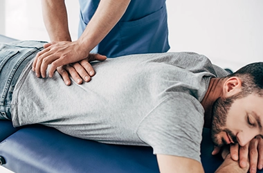 Man Receiving Adjustment